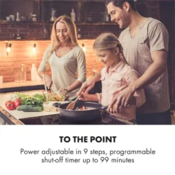 Kalahari Delicatessa Einbau-Ofen-Set Induktion 7000W 68Ltr Schwarz Edelstahl -Klarstein Verkaufs 60002585 yy 0007 logo Klarstein Delicatessa 60 Einbaukochfeld schwarz