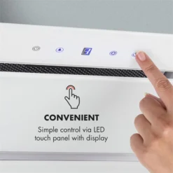 Gusteau Hektor Einbau-Set Backofen + Unterbau-Haube 2950W 64Ltr 530 M³/h Weiß Edelstahl 7 Gusteau Hektor Einbau-Set Backofen + Unterbau-Haube 2950W 64Ltr 530 M³/h Weiß Edelstahl -Klarstein Verkaufs 60002592 yy 0009 logo Klarstein Hektor Dunstabzugshaube Einbau weiss