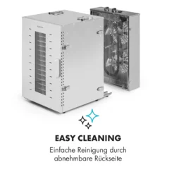 Master Jerky 16 Dörrautomat + Fleischhaken Set 1500W 40-90 °C 15h-Timer Edelstahl Silber -Klarstein Verkaufs 60002668 de 0008 logo