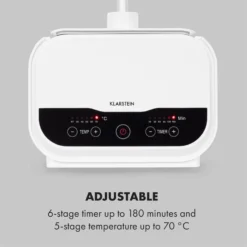 ShirtButler Pro Automatisches Trocknersystem Hemd & Hose 1200 W 2-in-1 70 °C Timer Weiß -Klarstein Verkaufs 60002669 yy 0006 logo Klarstein ShirtButler Pro Trocknersystem weiss