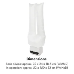 ShirtButler Pro Automatisches Trocknersystem Hemd / Hose / Schuhe 1200W 2-in-1 70°C Timer Weiß 8 ShirtButler Pro Automatisches Trocknersystem Hemd / Hose / Schuhe 1200W 2-in-1 70°C Timer Weiß -Klarstein Verkaufs 60002670 yy 0009 logo Klarstein ShirtButler Pro Trocknersystem weiss