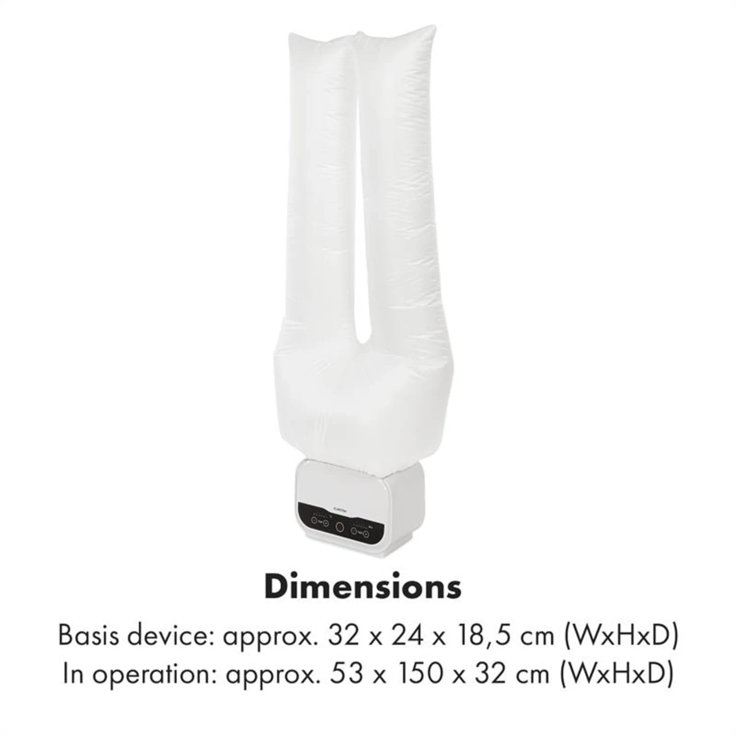 ShirtButler Pro automatisches Trocknersystem Hemd / Hose / Schuhe 1200W 2-in-1 70°C Timer weiß ShirtButler Pro Automatisches Trocknersystem Hemd / Hose / Schuhe 1200W 2-in-1 70°C Timer Weiß -Klarstein Verkaufs 60002670 yy 0009 logo Klarstein ShirtButler Pro Trocknersystem weiss