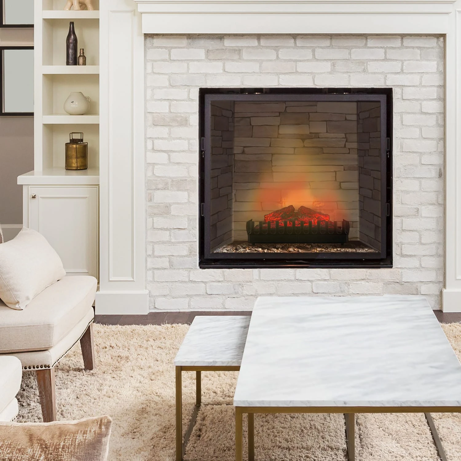 Lausanne Frame Kamingehäuse + Kamini Kamineinsatz MDF klassisches Design Lausanne Frame Kamingehäuse + Kamini Kamineinsatz MDF Klassisches Design -Klarstein Verkaufs 60002702 yy 0007 logo Klarstein Lausanne Frame Gehaeuse Kamini