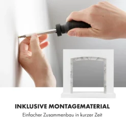 Studio Frame II Kamingehäuse + Kamini FX Kamineinsatz 2000W MDF Modernes Design -Klarstein Verkaufs 60002710 de 0004 logo