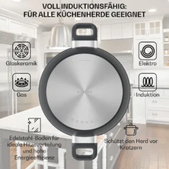 Noto Endurance Topf- Und Pfannenset Geschmiedetes Aluminium Ergonomische Griffe Glasdeckel Filz 3 Noto Endurance Topf- Und Pfannenset Geschmiedetes Aluminium Ergonomische Griffe Glasdeckel Filz -Klarstein Verkaufs 60003055 de 0004 usp