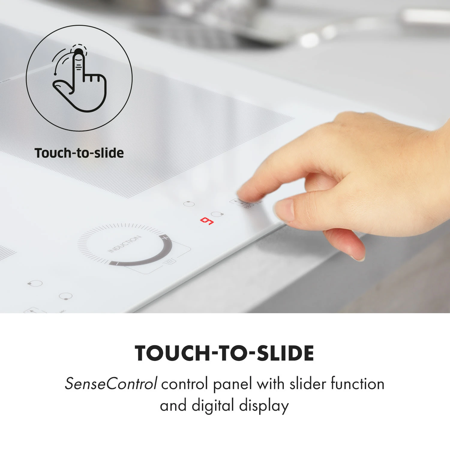 Delicatessa 60 Induktionskochfeld 4 Zonen 7000W Timer weiß Delicatessa 60 Induktionskochfeld 4 Zonen 7000W Timer Weiß -Klarstein Verkaufs US 10033027 uk 0005 logo